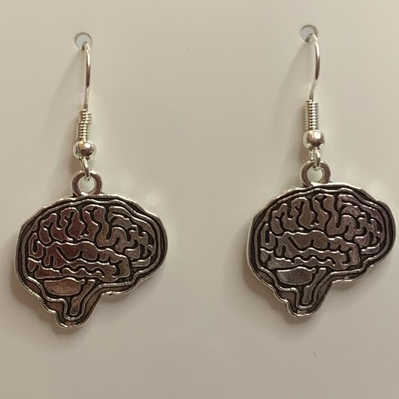 Brain Earring, Anatomy Earring, Teacher Earring, Zombie Earring, Halloween, MD - Picture 8 of 8